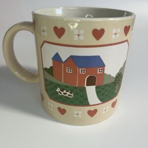 Raintree  LTD The Heart and Home Collection Coffee Mug Cup Cottagecore Hearts